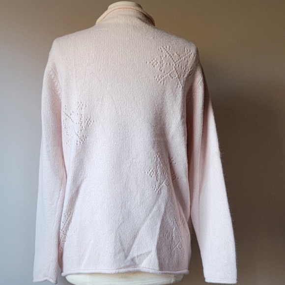 Jillian Jones, Elegant Pink Women's Sweater 70% Wool, 20% Angora, Size M - Picture 3 of 7